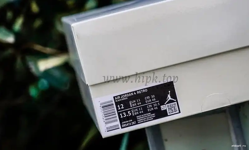 RETAIL GOD TO PK Black Jordan 4 Green SHIP SB MATERIALS READY Retro 0511